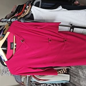 Fushia Knee length Dress